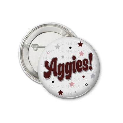 Chunky Letters 3" Button