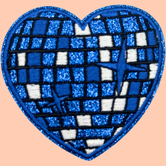 Blue Disco Heart
