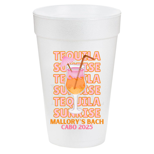 Tequila Sunrise Stacked 20oz Cups