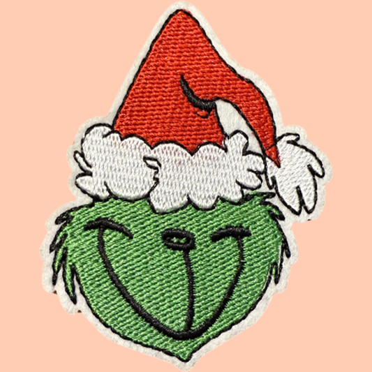 Grinch with Santa Hat