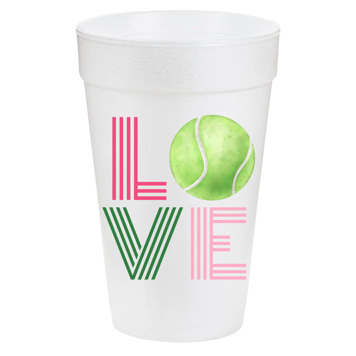 Love Tennis 20oz Cups