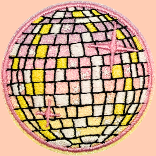 Pink & Yellow Disco Ball Medium