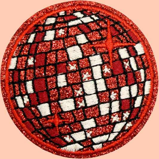 Red Disco Ball Medium
