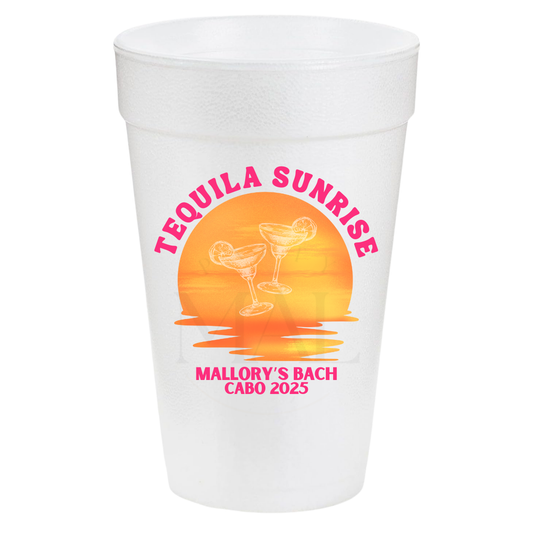 Tequila Sunrise Sun 20oz Cups
