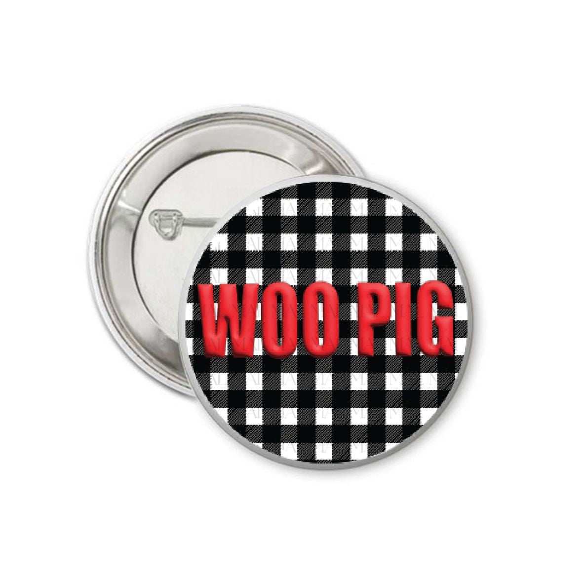 Gingham Glow 3" Button