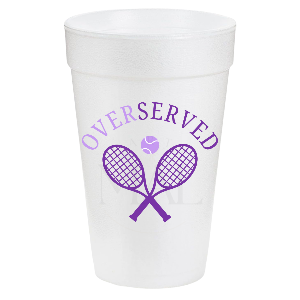 Purple Over-Served 20oz Cups