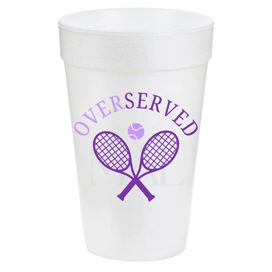 Purple Over-Served 20oz Cups