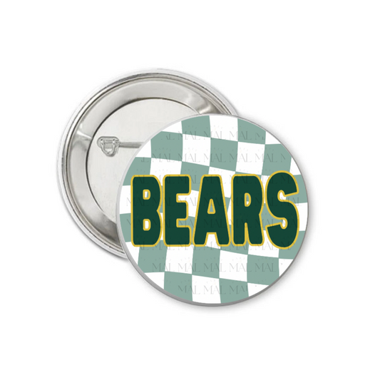 Wavy Checkered 3" Button