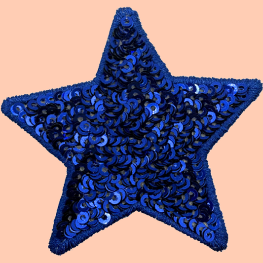 Royal Blue Fun Sequin Star