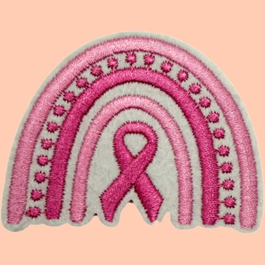 Pink Breast Cancer Ribbon Rainbow