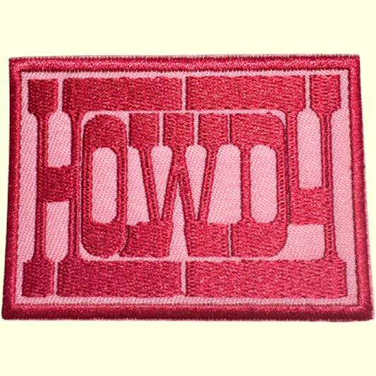 Hot Pink Howdy Square
