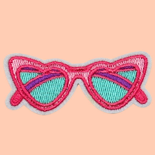 Pink Sunglasses with Turquoise Heart