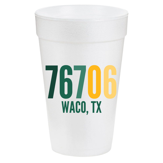 Waco Zip Code 20oz Cups