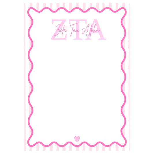 Zeta Tau Alpha Notepad