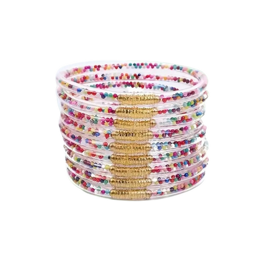 Multi-Color Buddha Bangles (9)