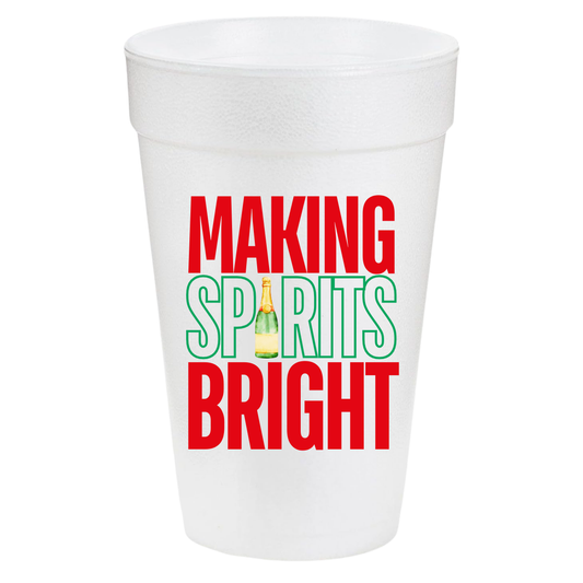 Making Spirits Bright 20oz Styrofoam Cups