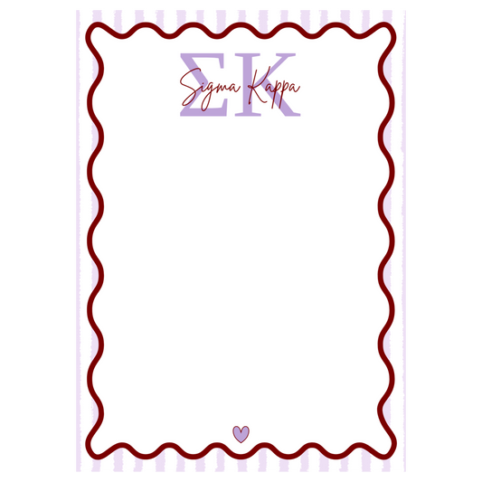 Sigma Kappa Notepad