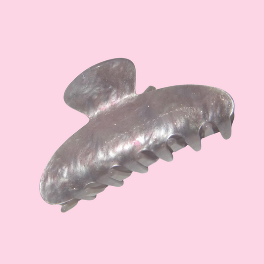 Gray Pearl Claw Clip