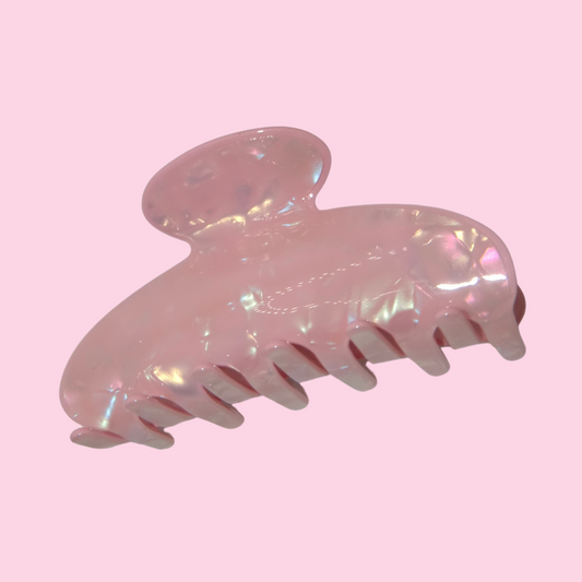 Pink Iridescent Claw Clip