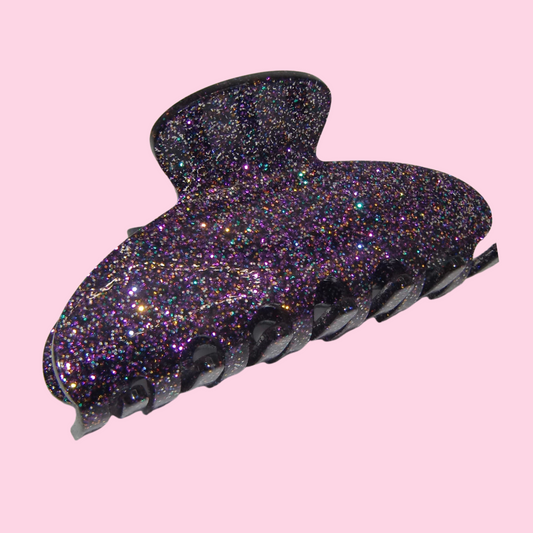 Purple Sparkle Claw Clip