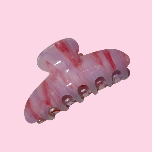 Marble Purple and Multi Pinks Claw Clip