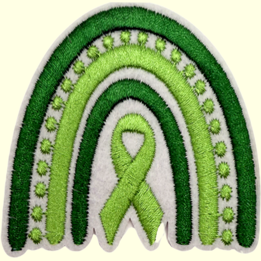Green Cancer Ribbon Rainbow