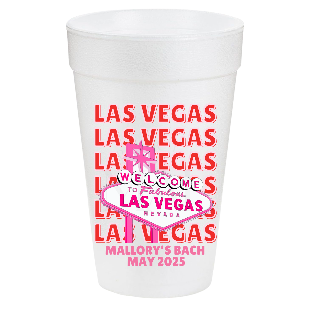Vegas Sign Red 20oz Cups