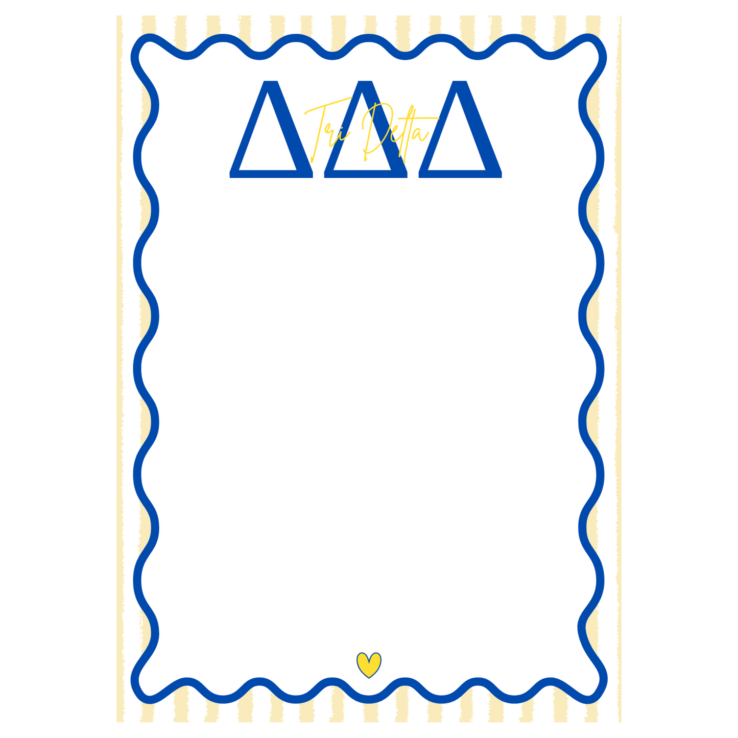Delta Delta Delta Notepad