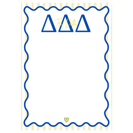 Delta Delta Delta Notepad