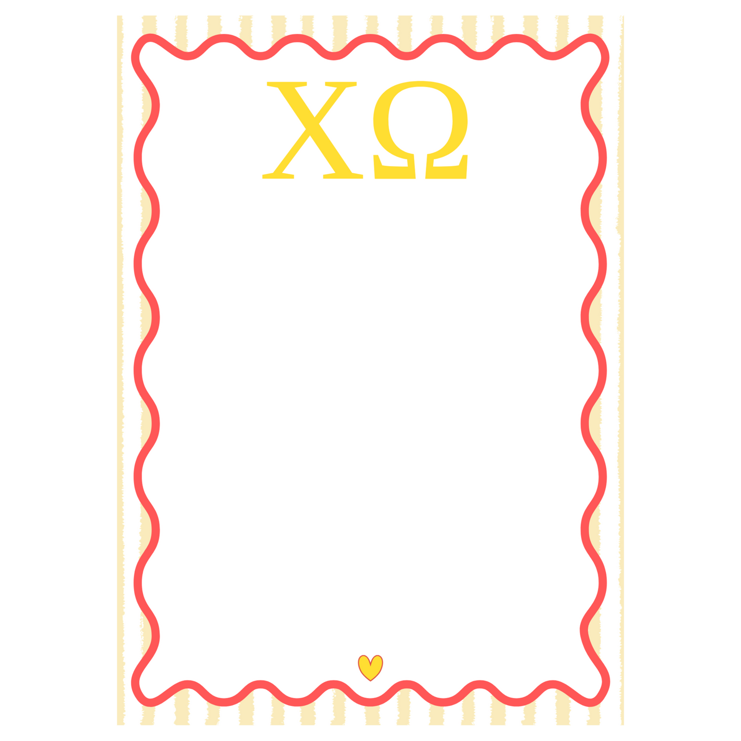 Chi Omega Notepad