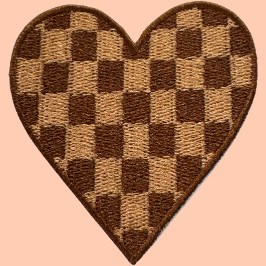Checkered Brown Heart