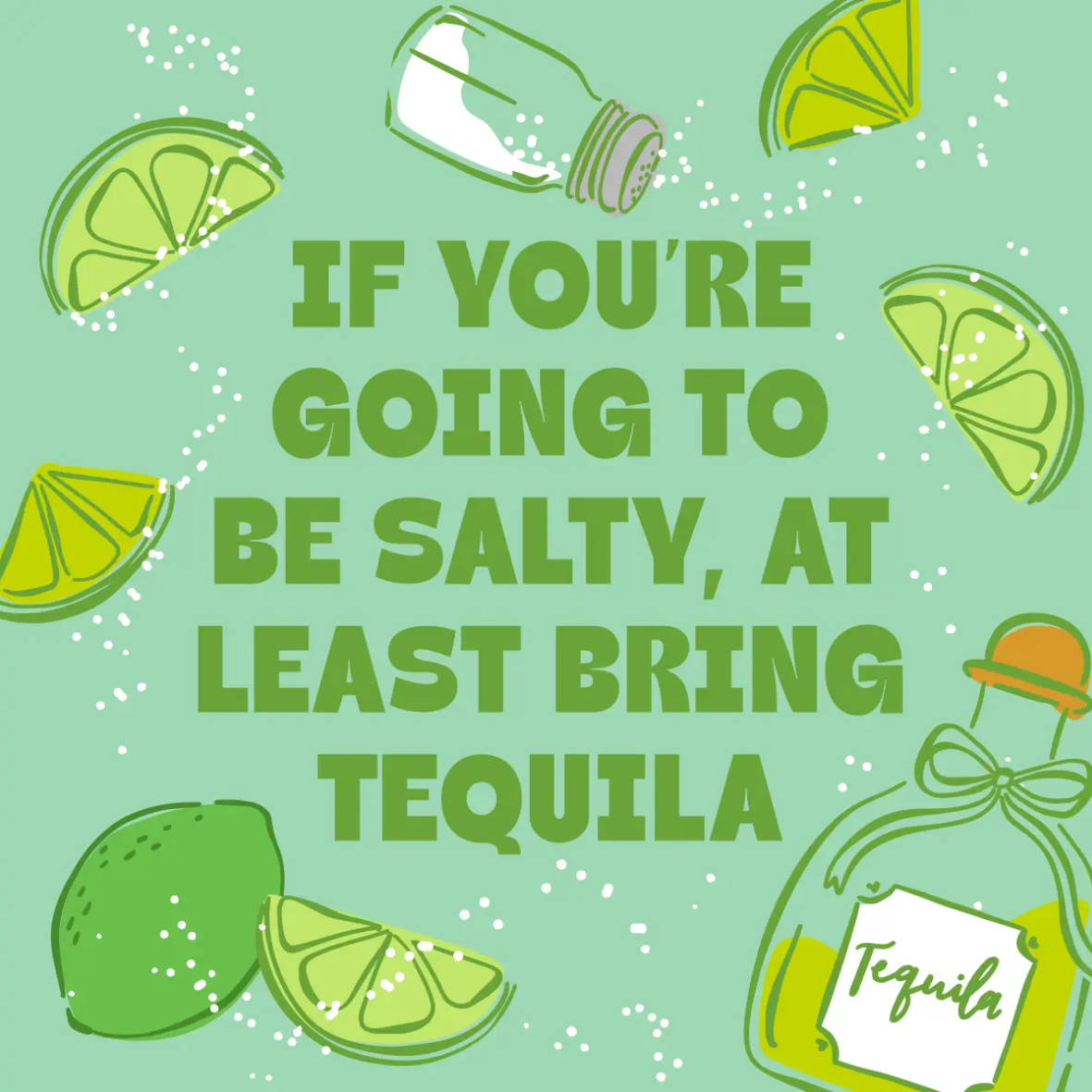 At Least Bring Tequila Cocktail Napkins