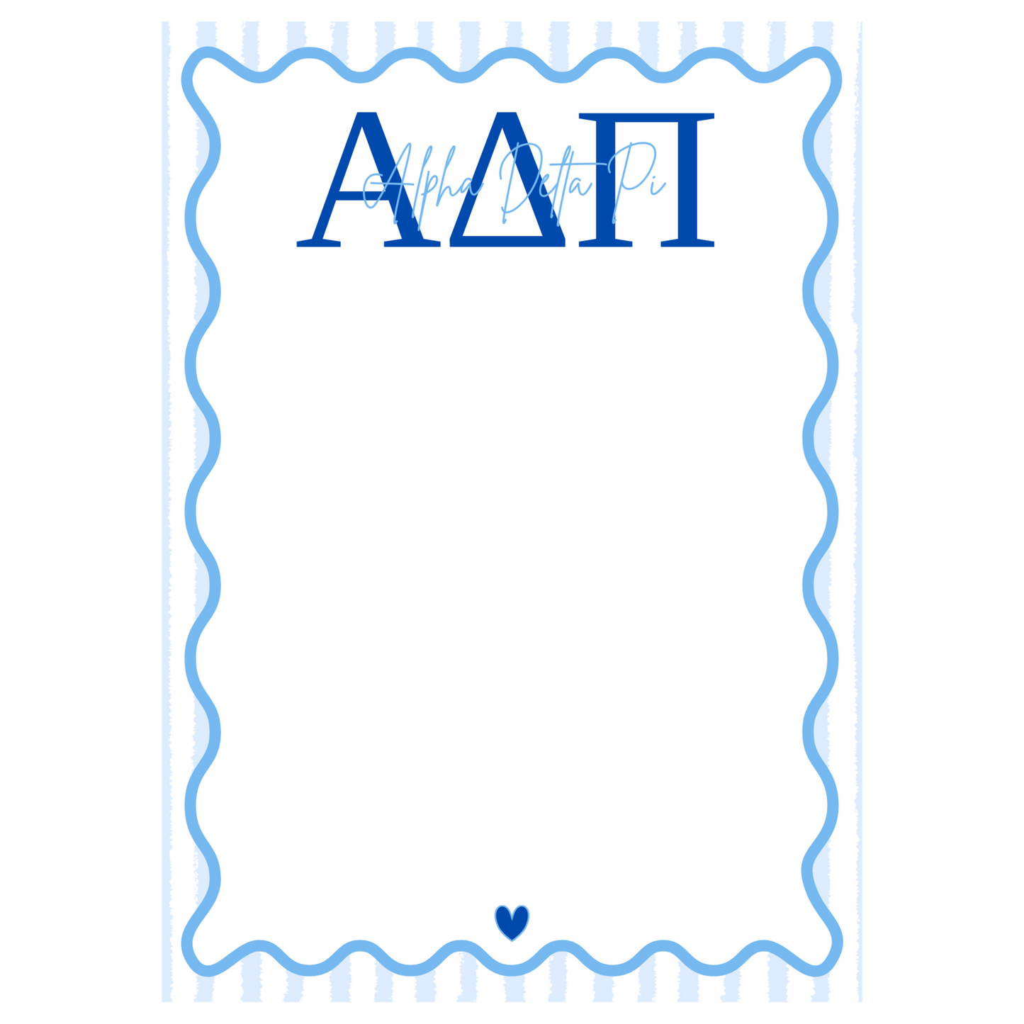 Alpha Delta Pi Notepad