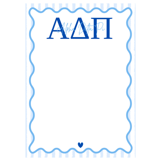 Alpha Delta Pi Notepad