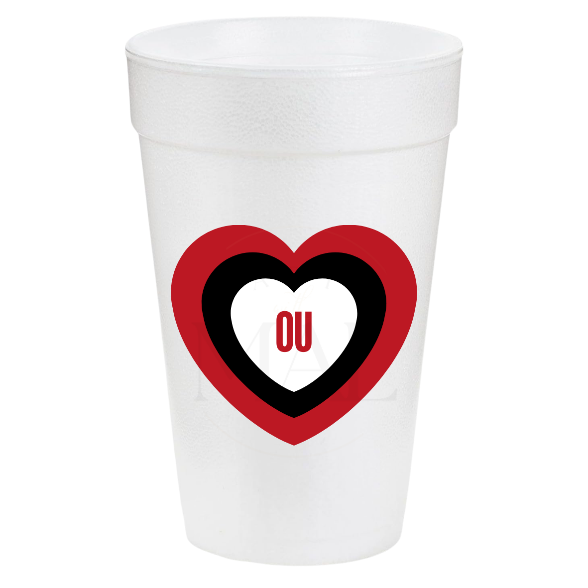 OU Heart 20oz Cups
