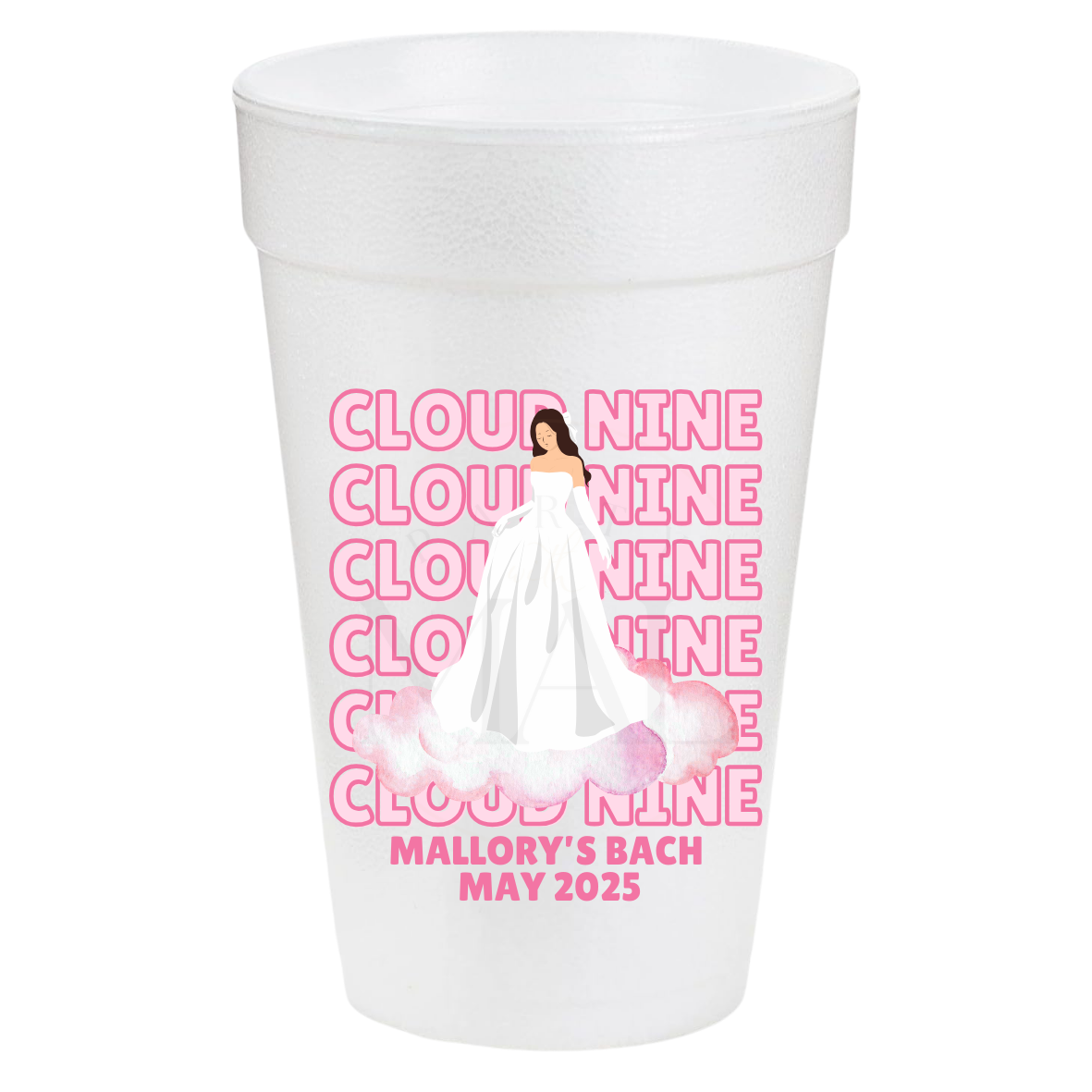 On Cloud Nine Stacked Pink 20oz Cups