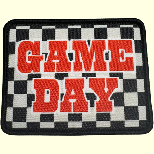 Red Game Day Checkered