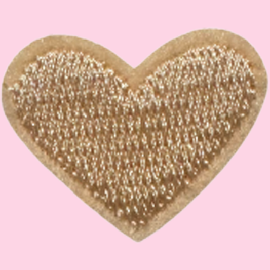 Tan Mini Heart
