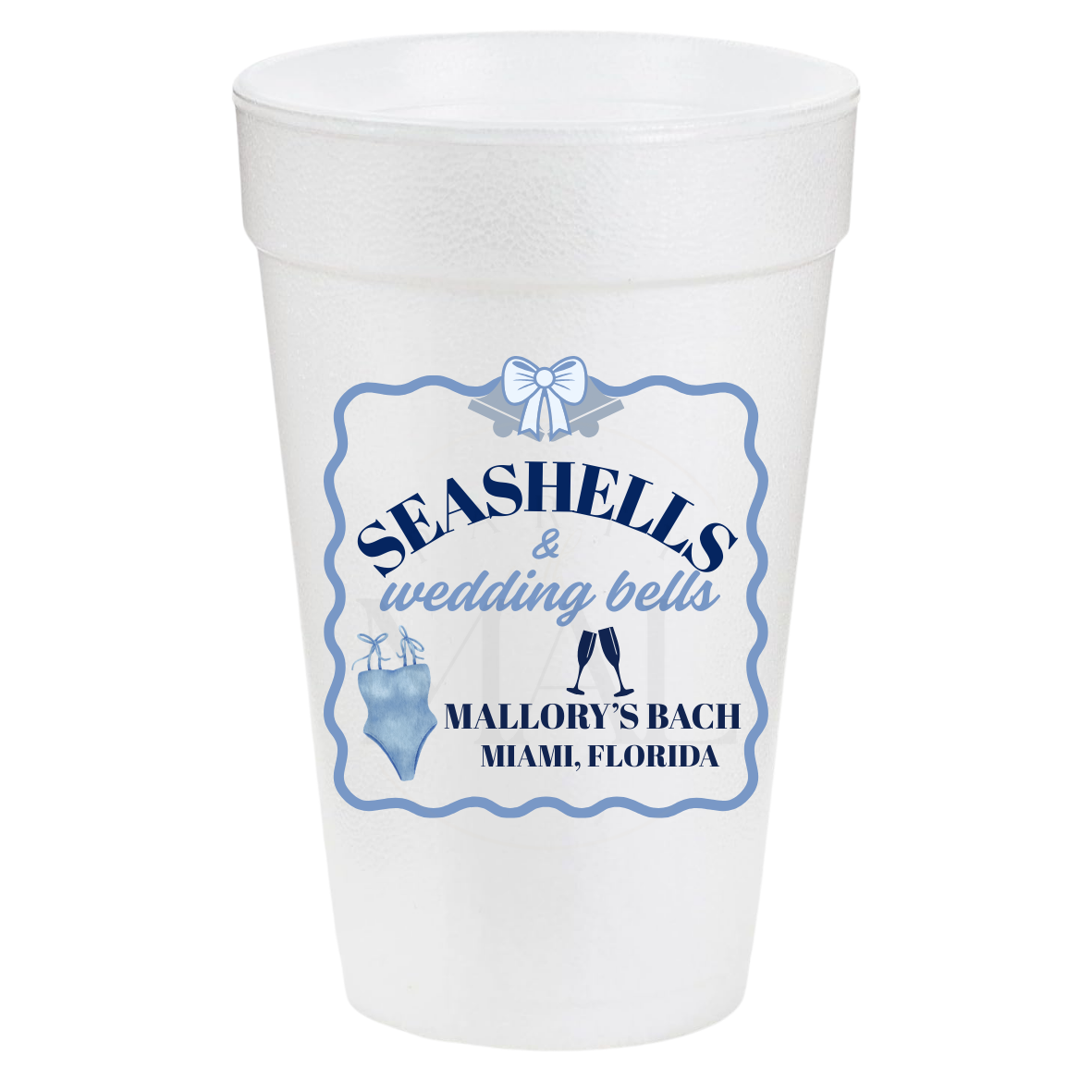 Seashells and Wedding Bells 20oz Cups