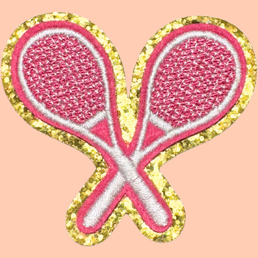 Tennis Rackets trimmed in Gold Chenille