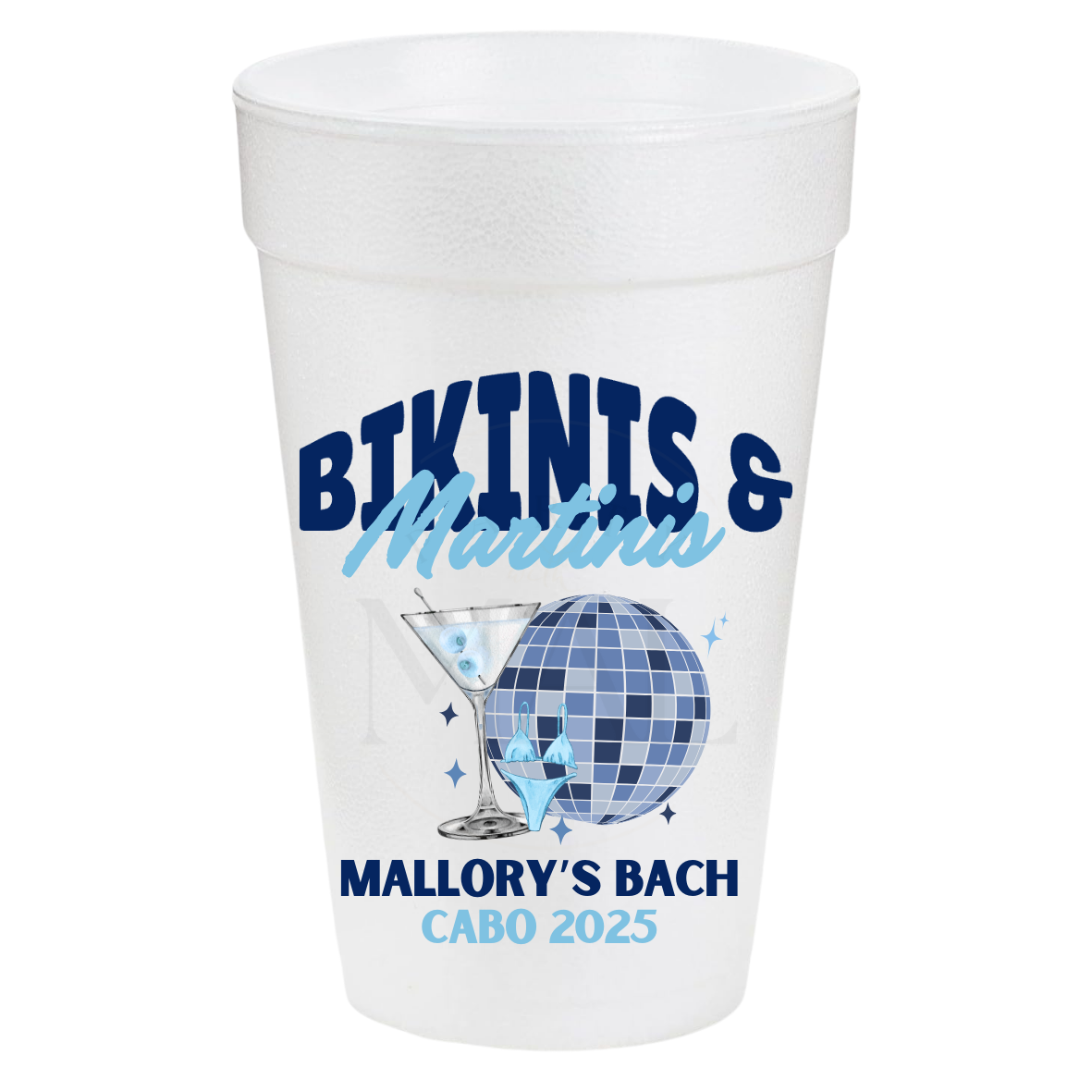 Bikinis and Martinis Coastal 20oz Cups