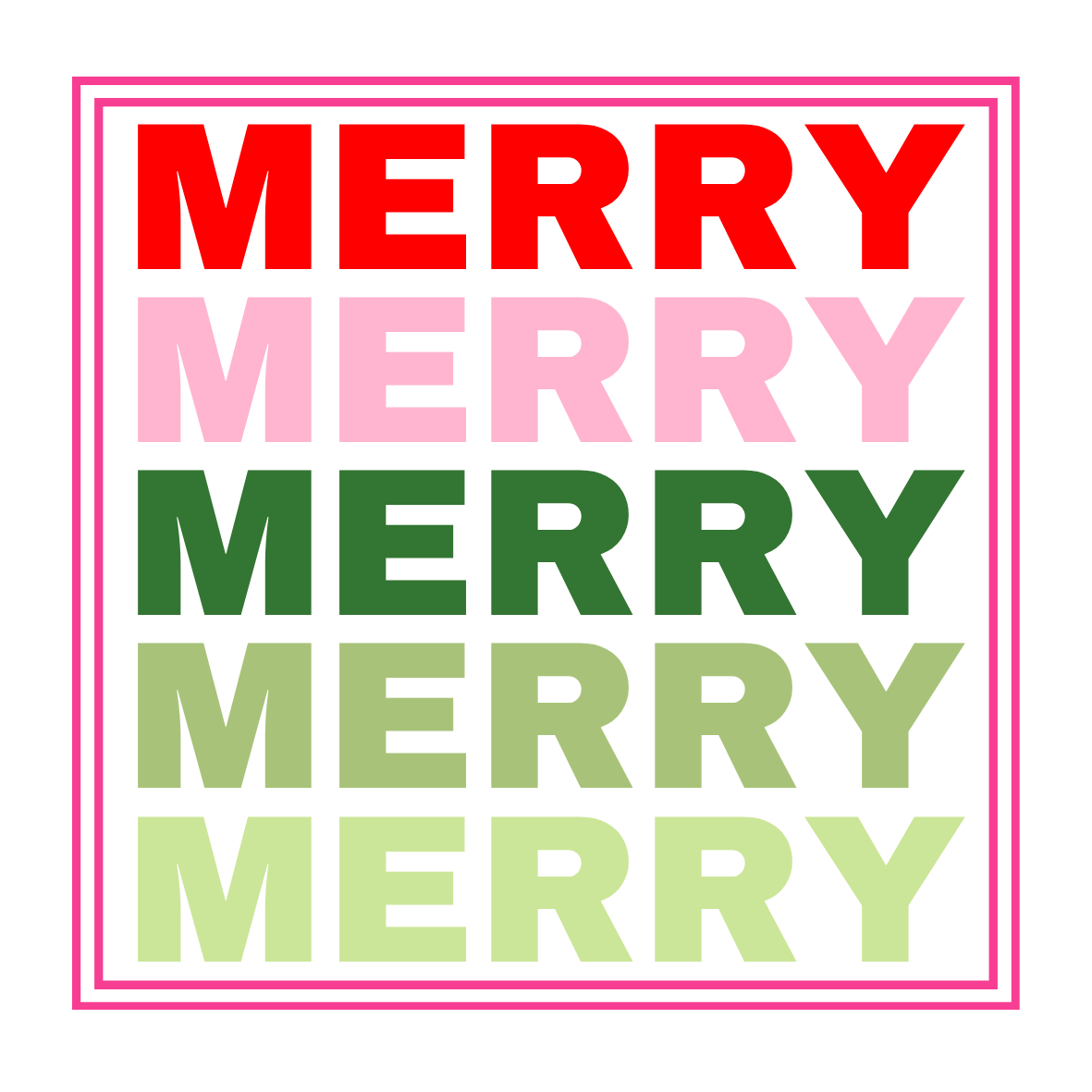 Merry Stacked Acrylic Coaster