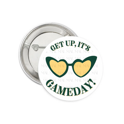 Get Up, It's Gameday 3" Button