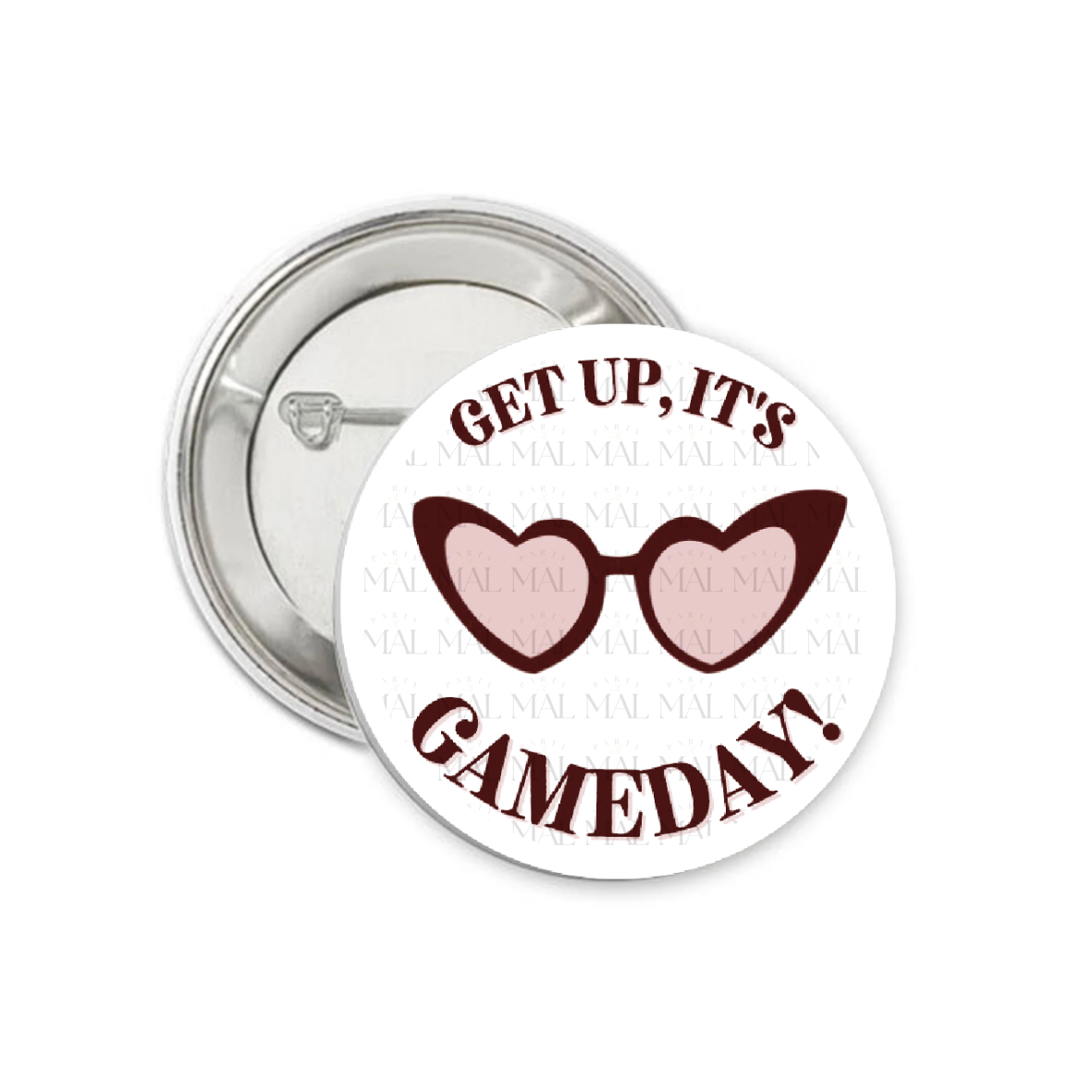 Get Up, It's Gameday 3" Button