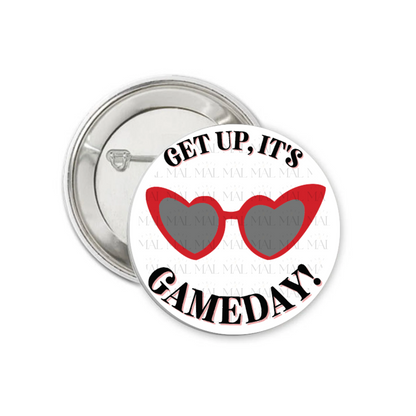 Get Up, It's Gameday 3" Button