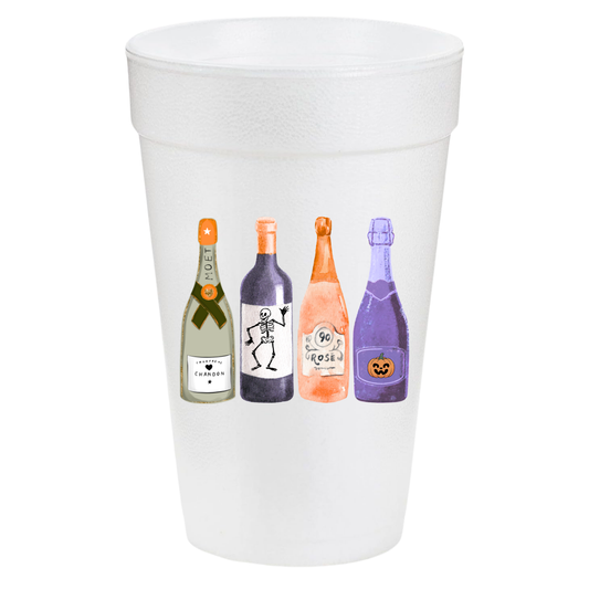 Spooky Wine Bottles 20oz Cups
