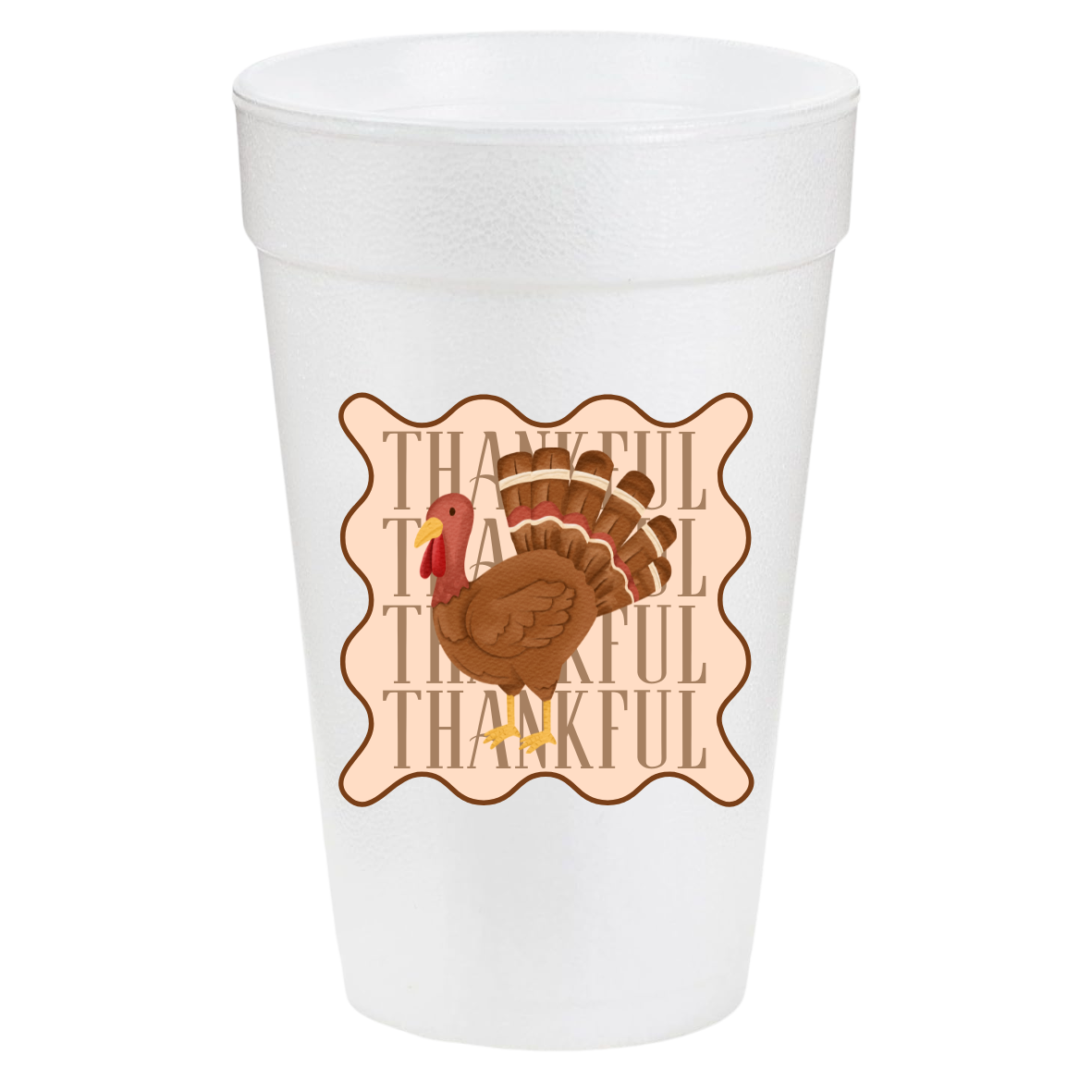 Thankful Stacked Turkey 20oz Cups