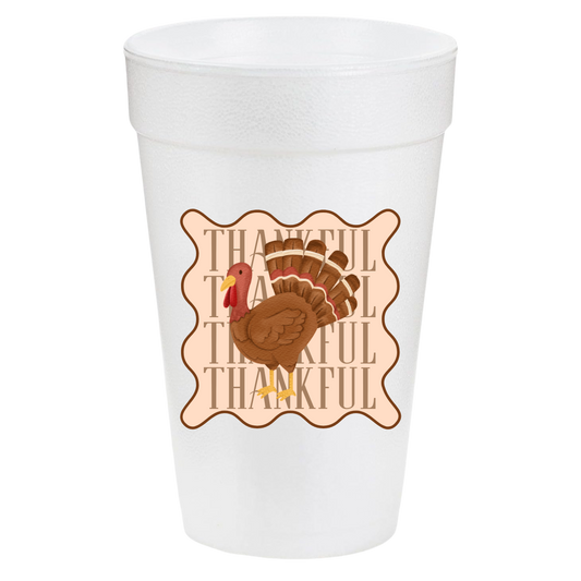 Thankful Stacked Turkey 20oz Cups