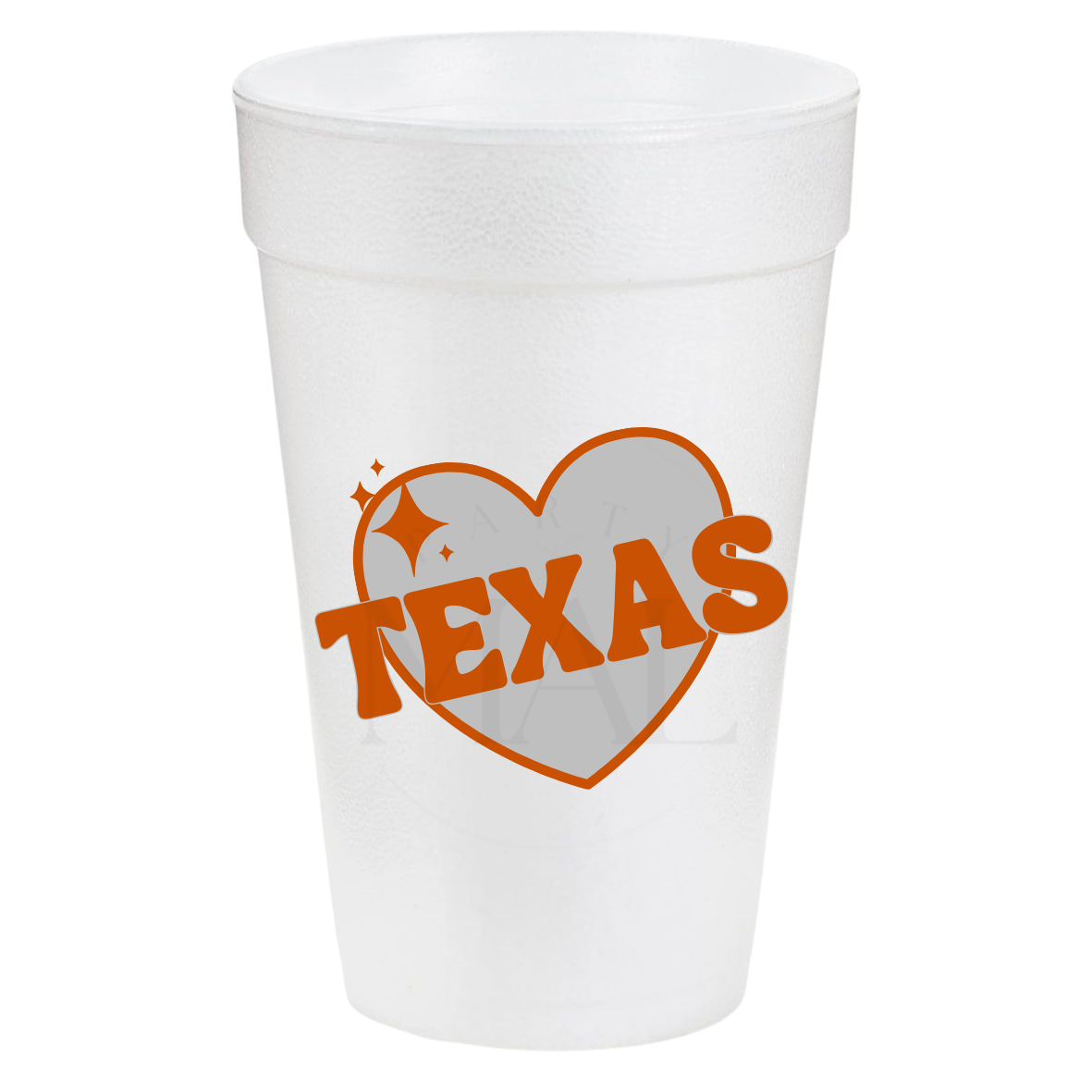 Texas Heart 20oz Cups