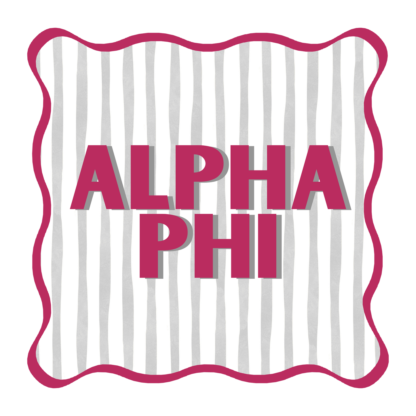Alpha Phi Acrylic Coaster Set